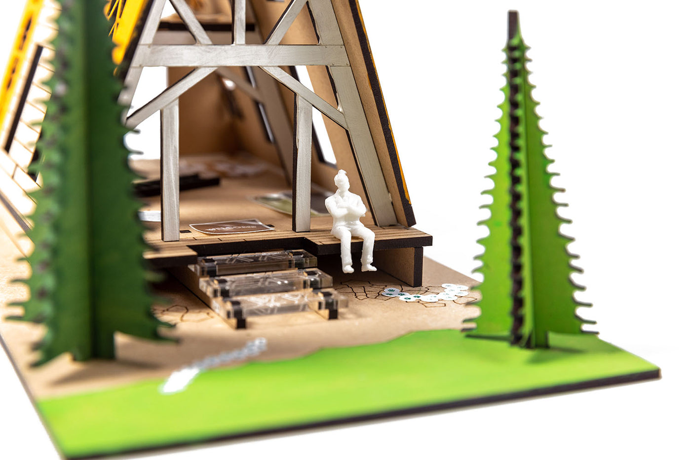 evergreen cabin stix+brix architecture kits for kids